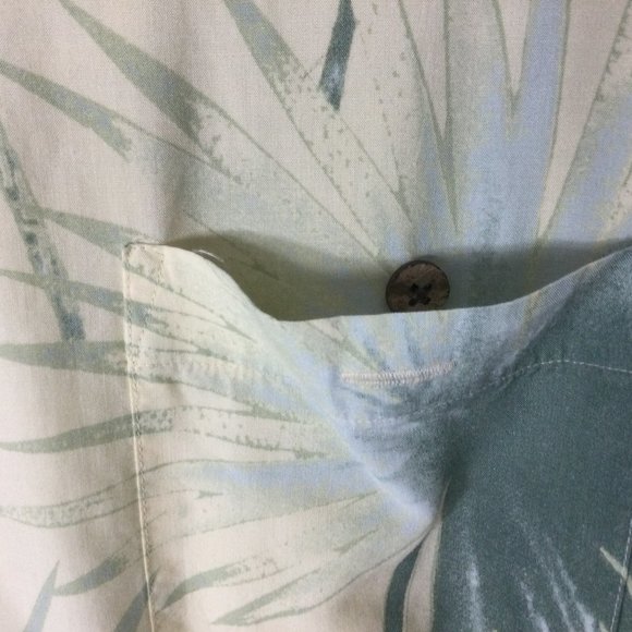 Caribbean Shirt Men's Magnum PI Palm Leaves Vacation Short Sleeve Size M - Picture 3 of 5